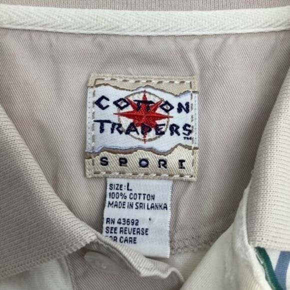 Cotton Traders Mens Sport Short Sleeve Polo Golf Pattern Size Large - Picture 4 of 5